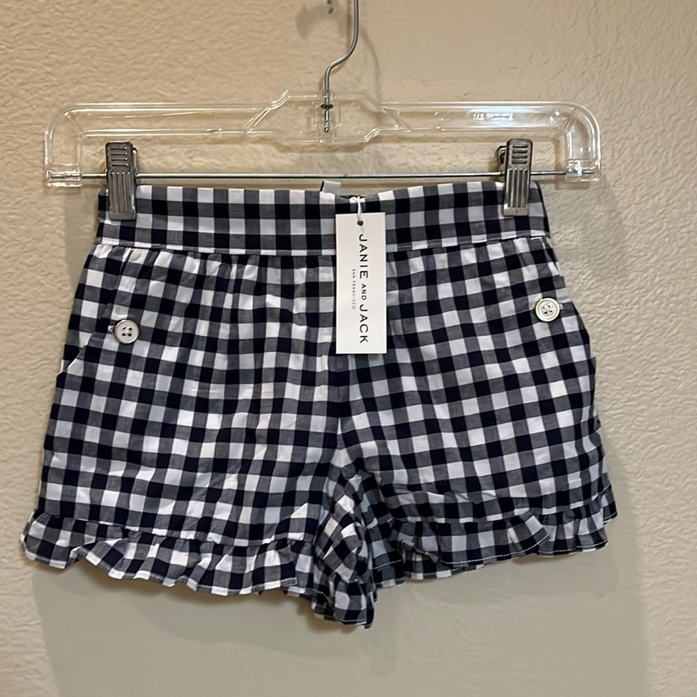 NWT Janie and Jack checkered plaid shorts